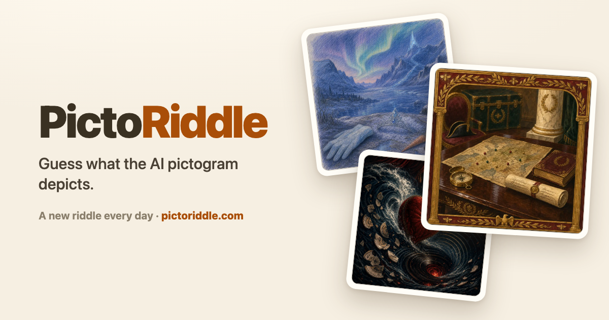 PictoRiddle — new picture riddles every day